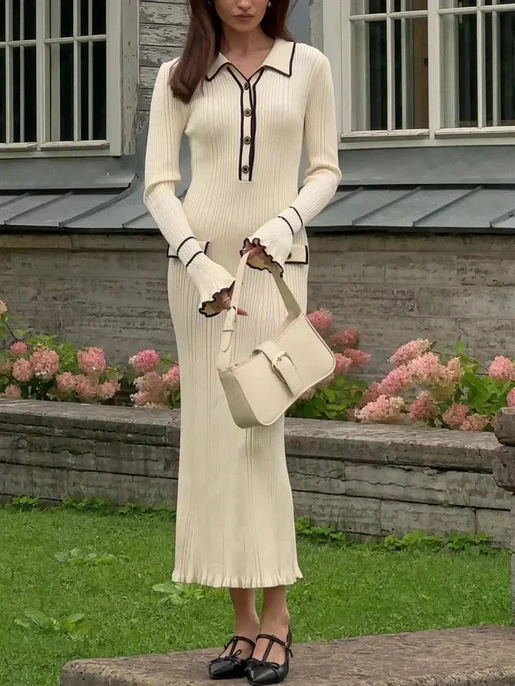 Parisian™ | Chic Ruffle Maxi Dress