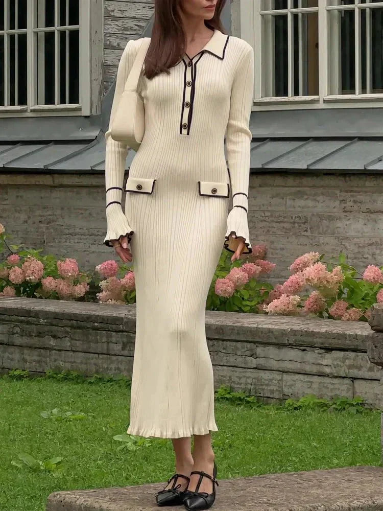 Parisian™ | Chic Ruffle Maxi Dress